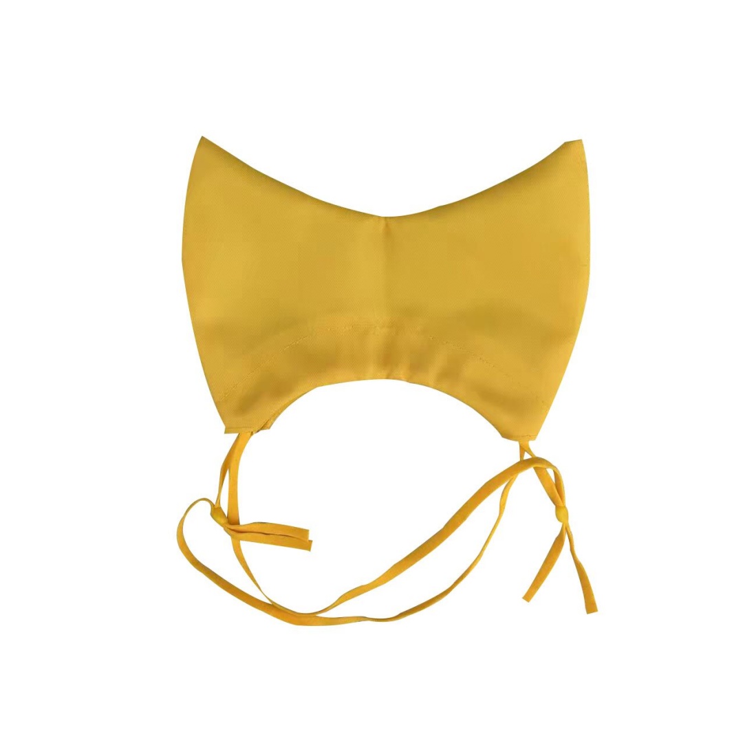 Cat Shower CapAdjustable Pet Grooming Hat Waterproof Bathing Hat with Ear Cover Cat Bathing Raining Cap: Yellow