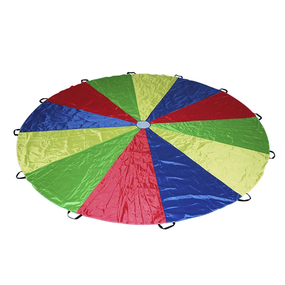 Kids Play Parachute Toy Rainbow Umbrella for Children Outdoor Indoor Play Teamwork Game Sports Exercise Toys Kids Christmas