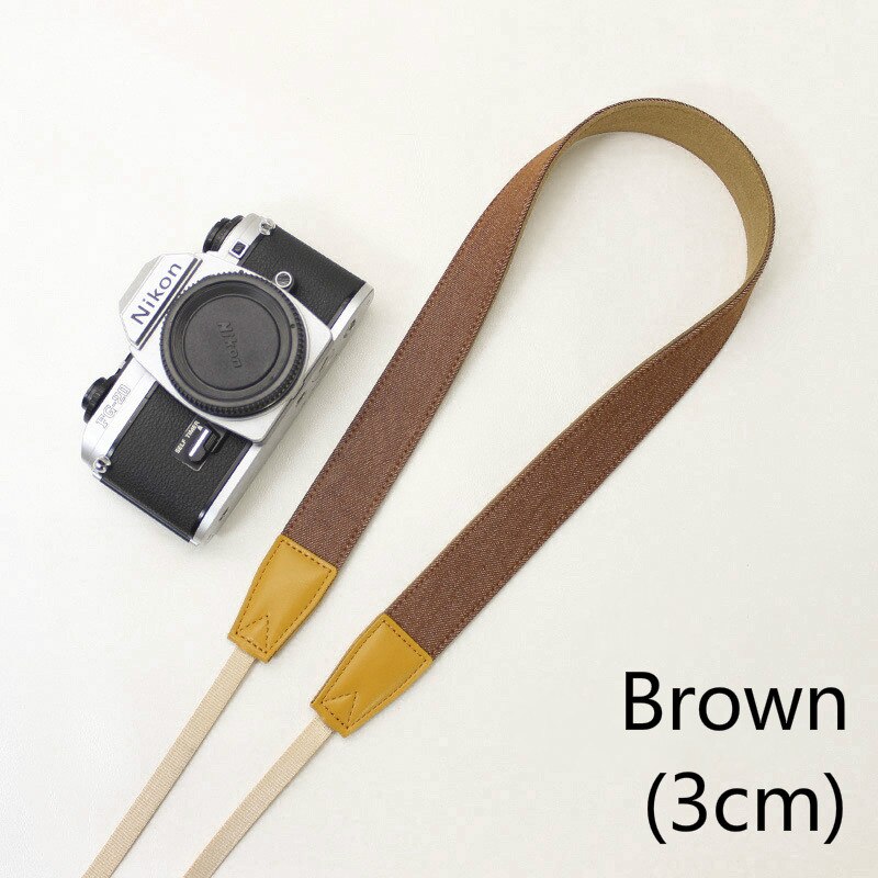 BEIYANG Quick Carry Speed 3-layer Camera Strap Soft Shoulder Sling Belt Neck Strap for Camera DSLR: Brown-(3cm)