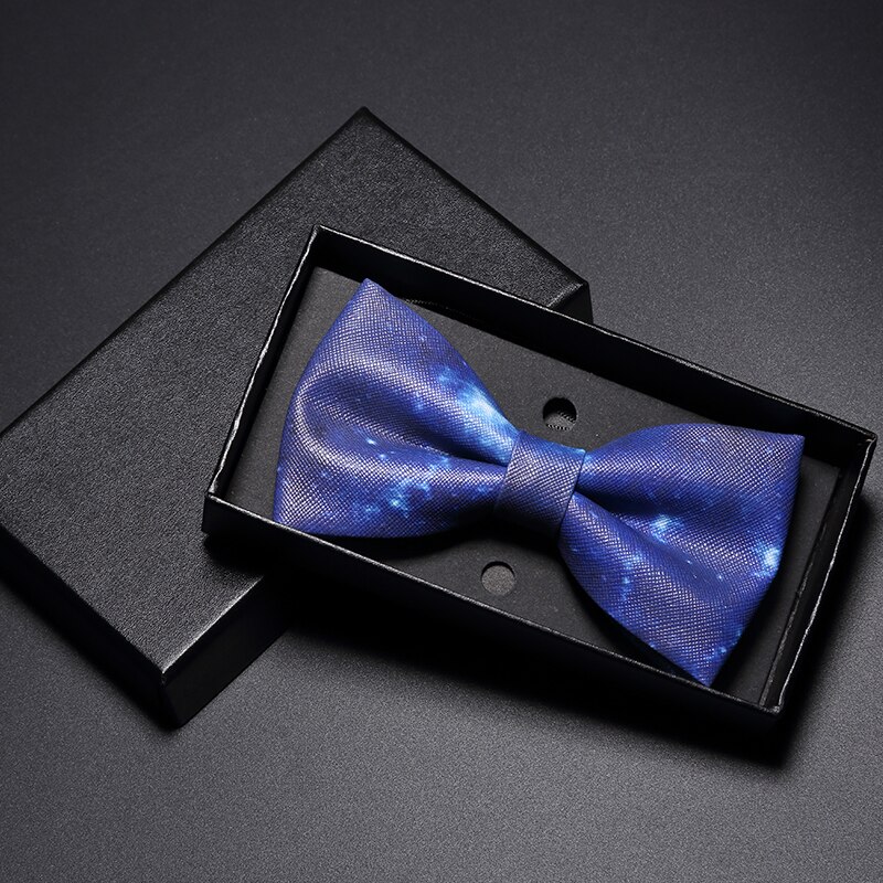 Jemygins originale bowtie trykt pu syntetisk læder håndlavet bow tie box sæt til unge mænd bryllupsfest butterfly