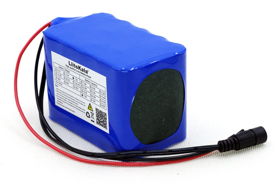 Liitokala protección gran capacidad 12 V 10ah 18650 batería recargable de litio 12v 10000 mAh + 12,6 v 3 a batería cargador