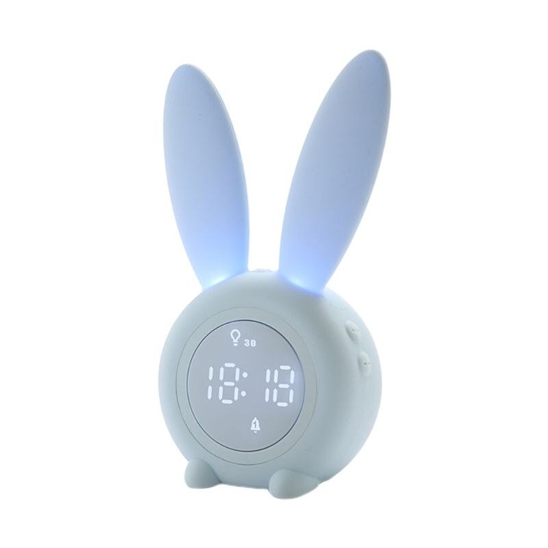 Bunny Kids Alarm Clock, Children's Sleep Trainer Clock, Night Light for Kids
