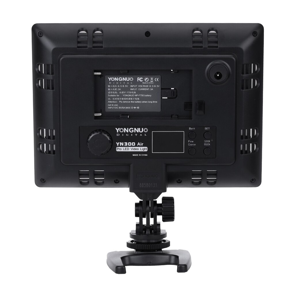 Yongnuo  yn300 air pro led kamera videolys 3200-5500k fotograferingslys for canon nikon pentax sony olympus kamera videolys