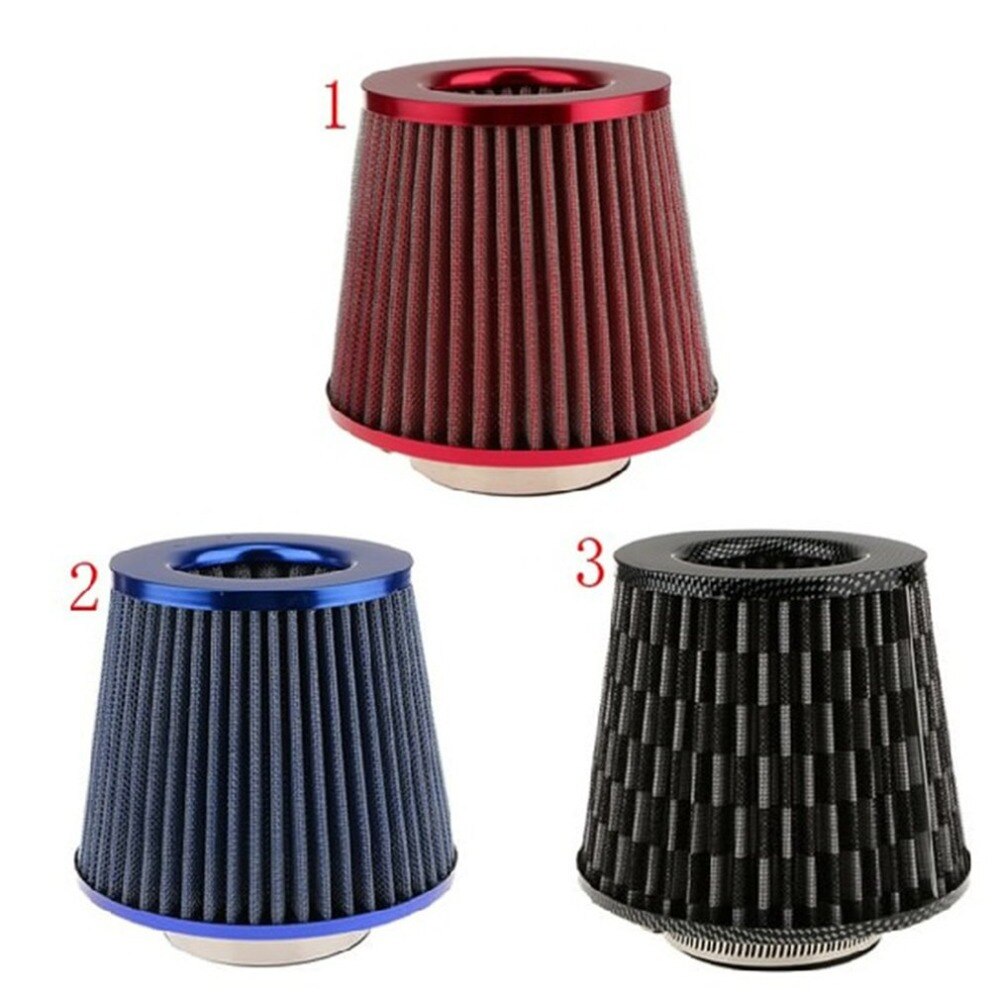 Kit de inducción de entrada de cabeza de hongo de filtro de aire de 75mm cabeza de admisión de alto flujo Modificación de coche filtro de entrada de aire