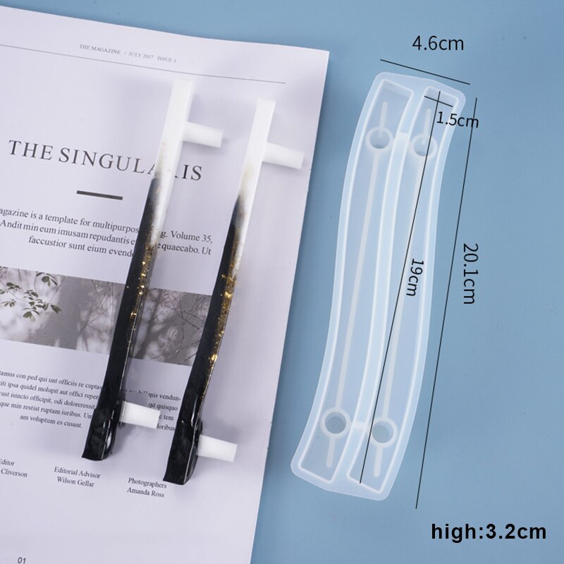 Silicone Cabinet Cupboard Handle Resin Casting Mold Fruit Tray Epoxy Mould Craft DIY