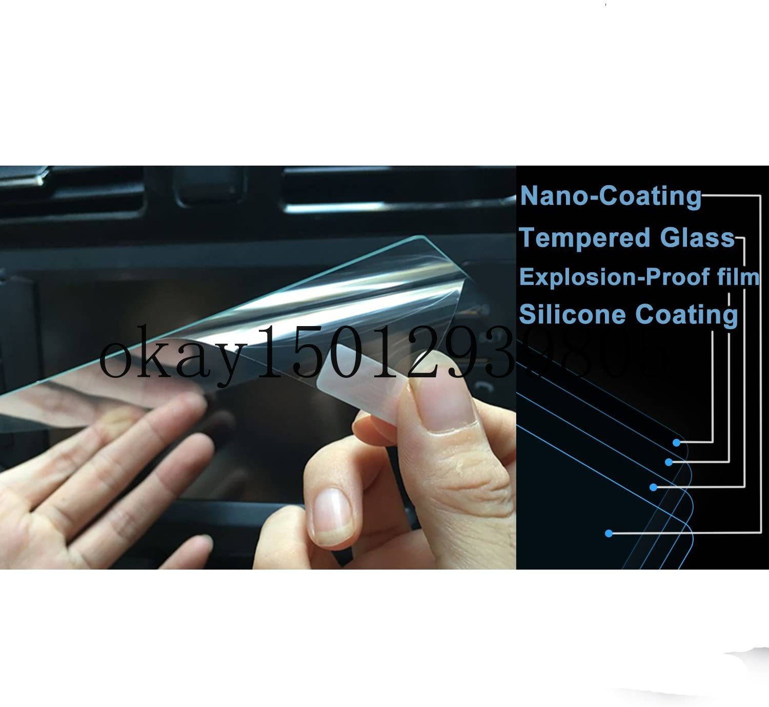 Til gmc sierra 1500 2500hd 3500hd 8 tommer intellilink bilnavigationsskærmbeskytter, høj klarhed  (8- tommer)