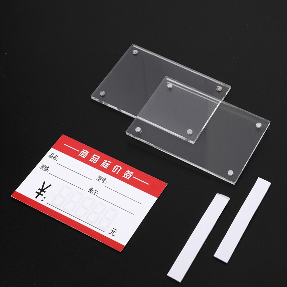 Transparant Acryl Menu Lijst Prijs Sterke Magnetische Panel Muur Foto Display Stand