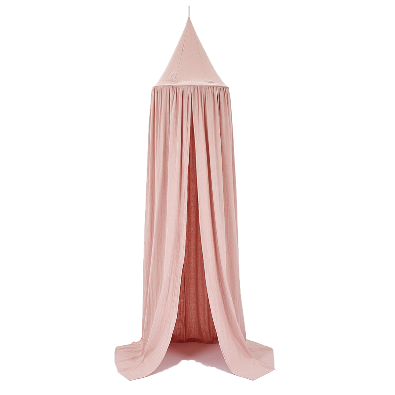 Baby Princess Canopy Bed Curtain Mosquito Net Cotton Hanging Tent Crib Netting Kids Play Tents House Teepee Children Room Decor: pink