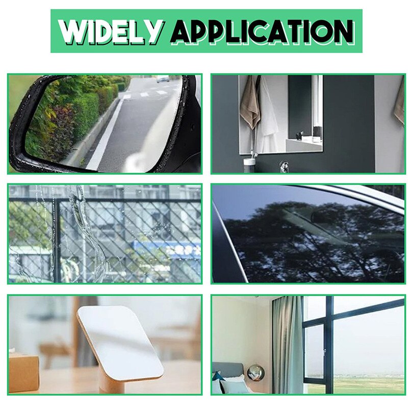 Juren 100 Ml Glas Anti-Fog Regendicht Cleaner Auto Glas Raam Badkamer Anti-Fog Middel Met Rag glas Cleaner #3D20