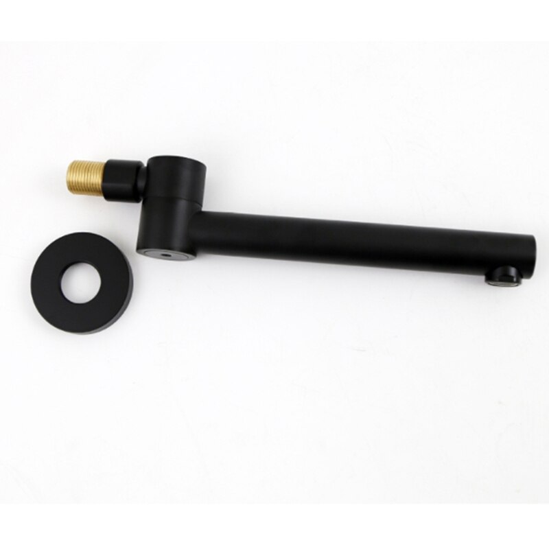 Wall Outlet Wall Mounted Shower Spout Bath Tub Shower Mixer Faucet Spout Filler 180 Degree Folding