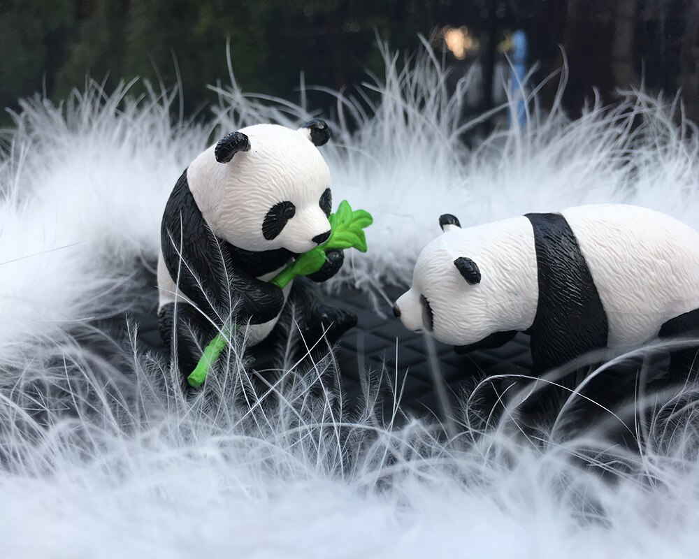 Sød panda bil ornamenter dekoration panda dukke model mini panda dukke bil midterkonsol dekoration bil tilbehør interiør