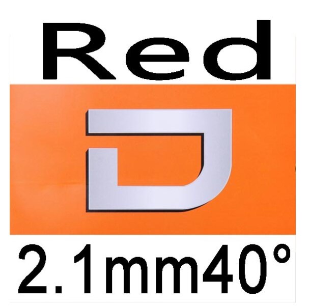 Dianchi-Goma de tenis de mesa versión D, tuneado de fábrica, con esponja como NEO nacional hurricane 3: Red H40 2.1mm