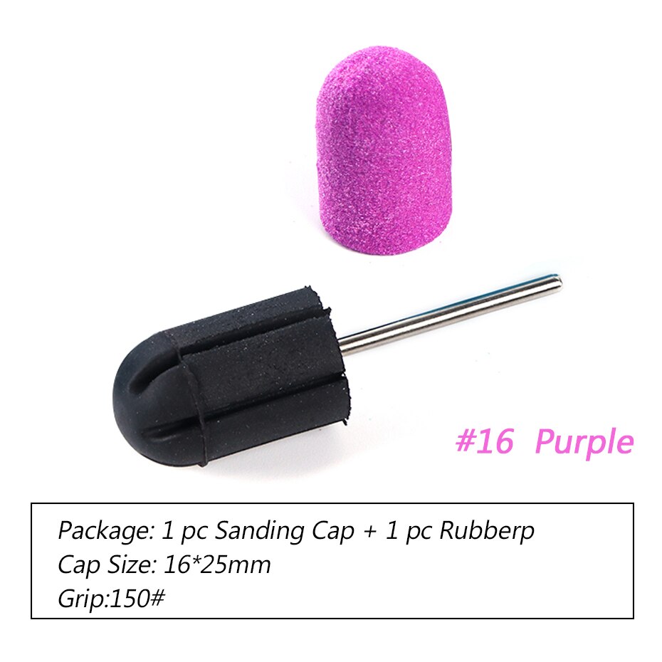 1pc taille mixte clou foret ensemble UV vernis nettoyage ongles limes 150 bandes de ponçage bloc casquettes électrique manucure Art outils BE725