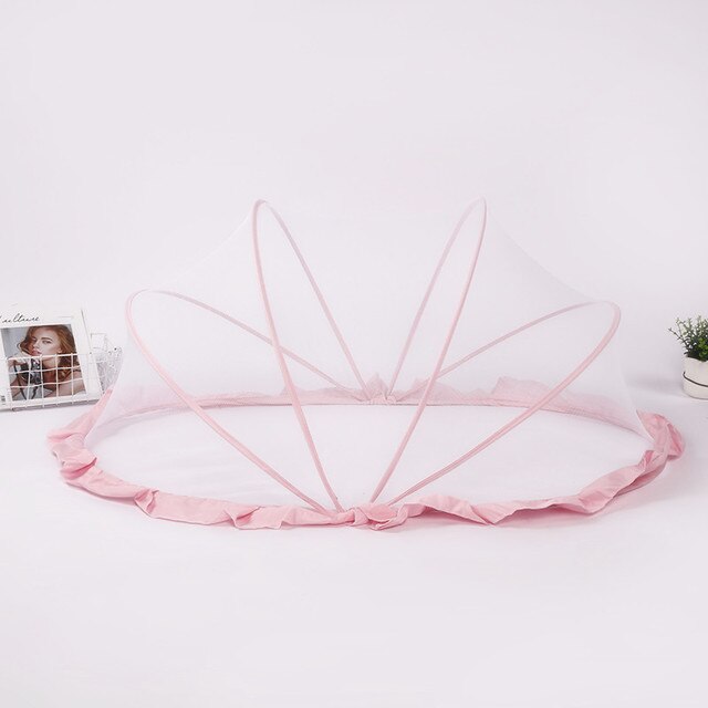 Draagbare opvouwbare multifunctionele klamboes voor baby's babybedjes klamboes babybedjes: Maat (l)-roze 1