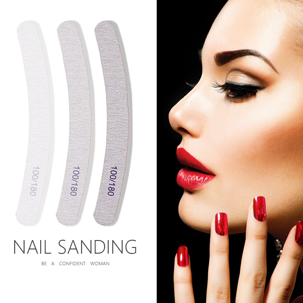 Veelzijdige Double Side Nail File Buffer Waterdicht Duurzaam Thuis Salon Art Manicure Tool Nail Care Nagelvijl: F