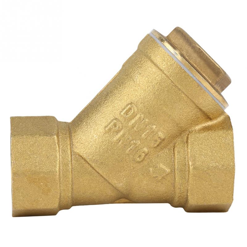 DN15 DN20 DN25 BSPP Binnendraad Y Vormige Messing Zeef Filter Valve Connector
