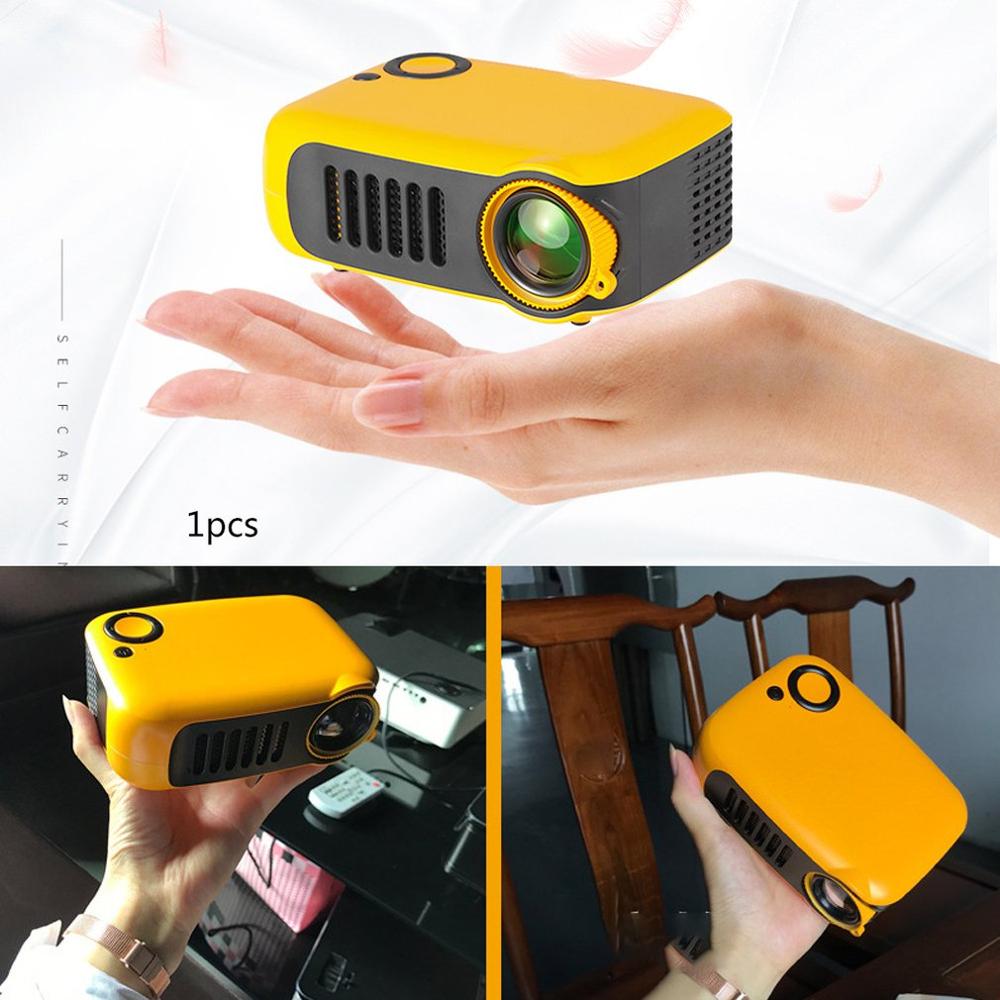 A2000 Huishoudelijke Mini Led Projector Entertainment Ondersteuning 720P Hd Projector Mini Draagbare Projector Beamer Home Cinema Theater