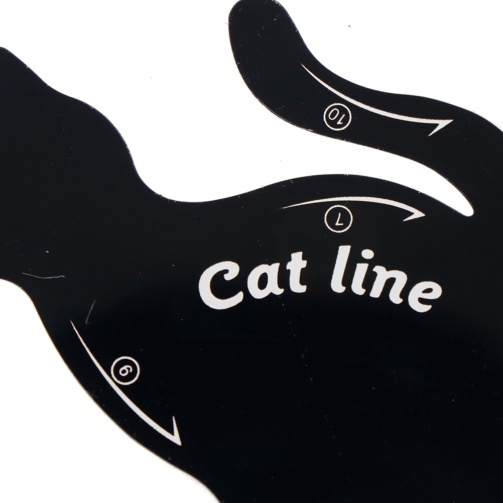 4PCS=2Set Beauty Eyebrow Mold Stencils Women Cat Line Pro Eye Makeup Tool Eyeliner Stencils Template Shaper Model for Women Girl