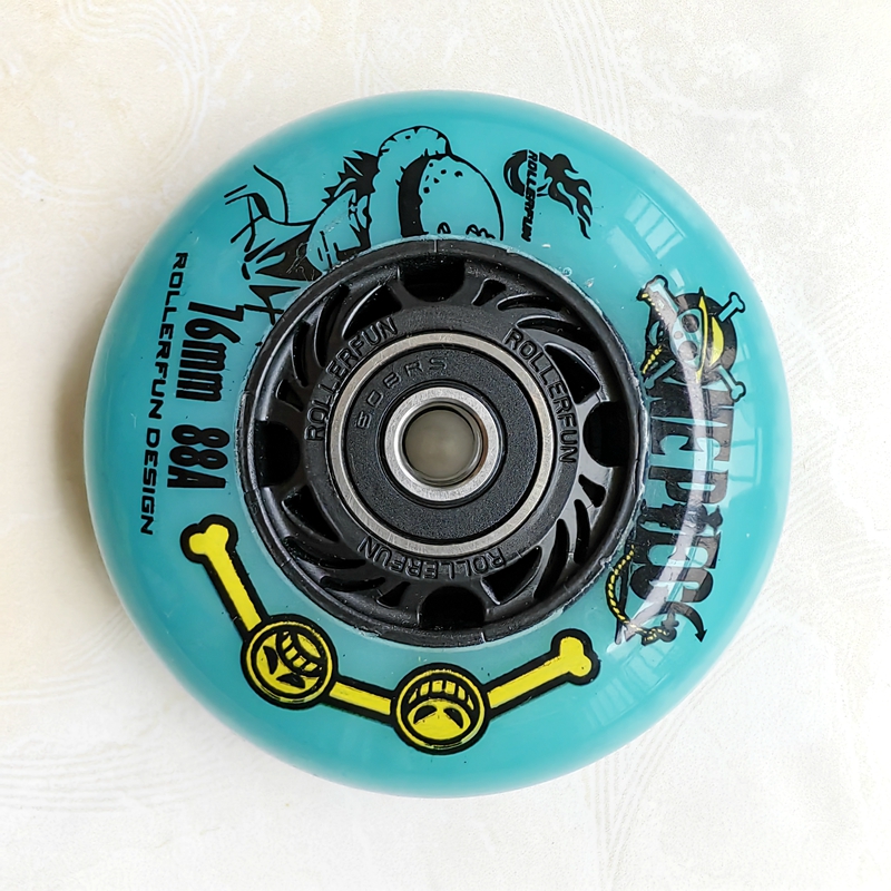 Rollrad Inline-Schlittschuh-Rad Schieberad Bremsrad 92a 72 76 80 mm Härte 92a 8 Räder/Los