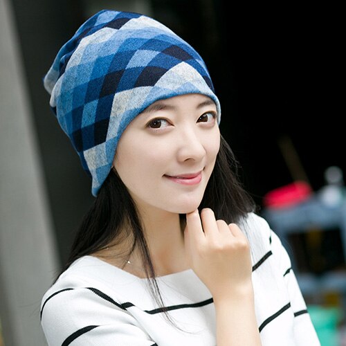 Popular Winter Hat Women Knit Slouchy Beanie Girls Bonnet Skull Baggy Warm Female Scarf Gorro Feminino Inverno Cap