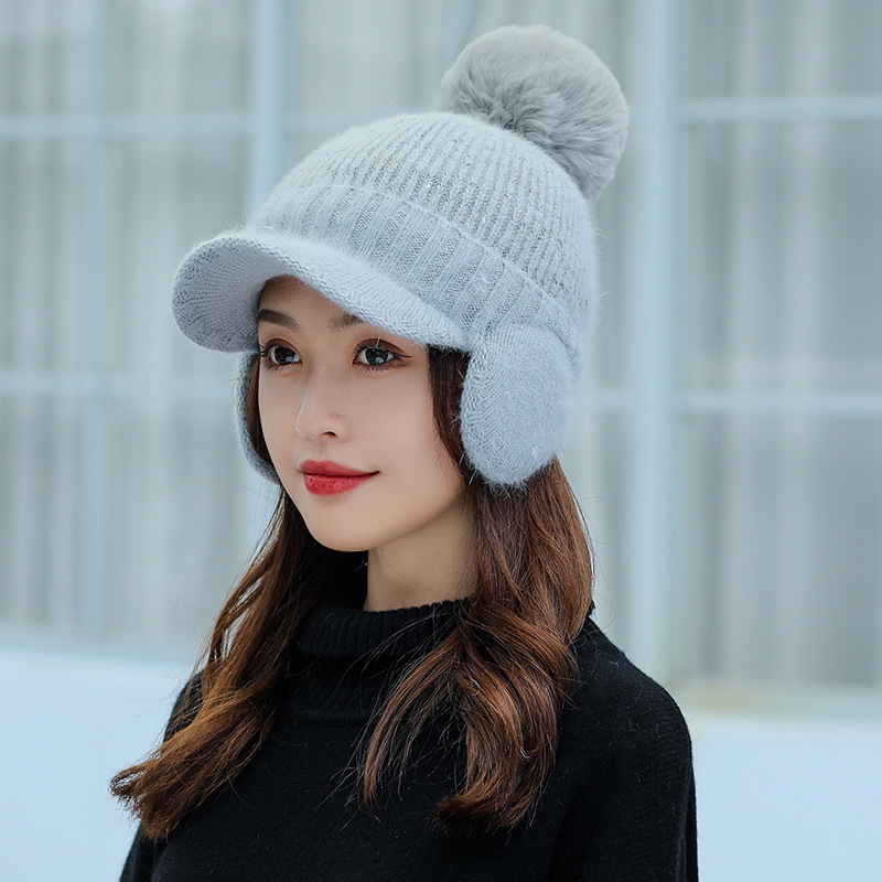 Bonnet Skullies tricoté pour femme, bonnet épais et , couvre-chef de unisexe, ensemble d'équitation en plein air, hiver