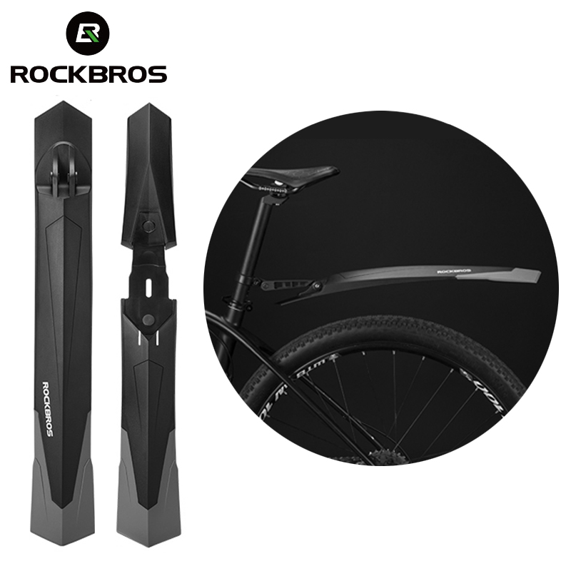 Rockbros Zachte Rubber Fiets Spatbord Verbreding Verstelbare Achter Voor Tail Fiets Spatbord Fiets Deel Mtb Fietsen Spatbord Accessoires