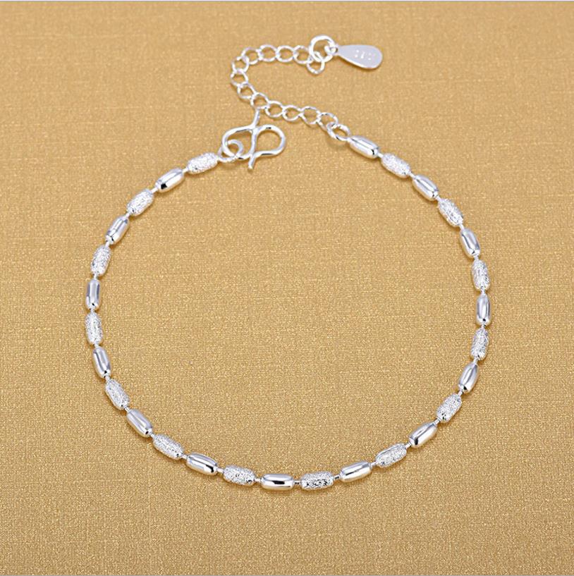 Everoyal Female Sterling Silver Anklets For Women Jewelry Charm Silver Bracelets Girl Birthday Party Accessories Female Summer