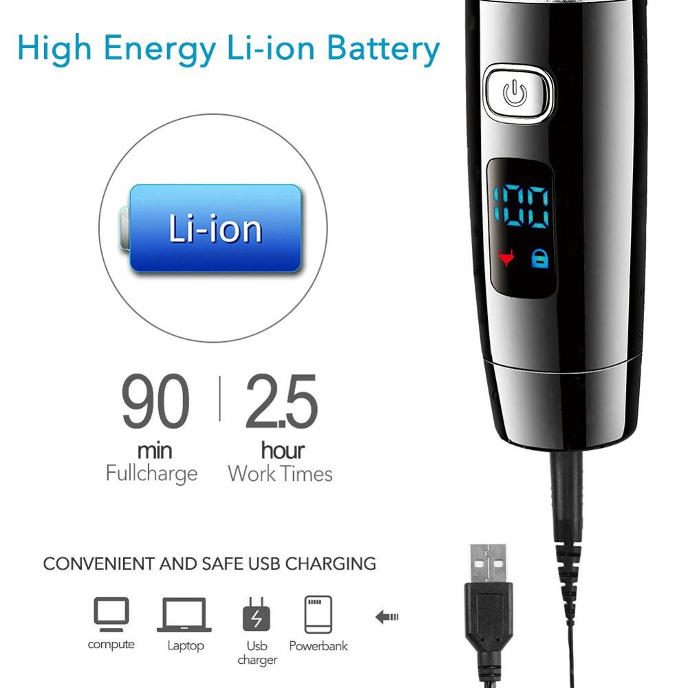 Draadloze Professionele Tondeuse Elektrische Tondeuse Baard Trimer Voor Mannen Elektrische Haircutting Een Batterij Kapsel Machine