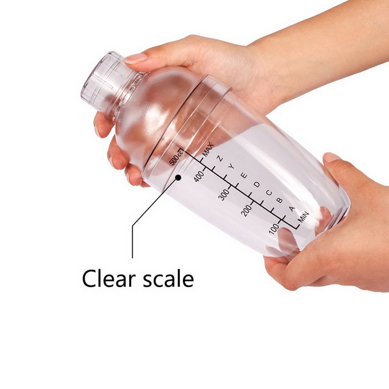 300ml/500ml/700ml/1000ml Plastic Cocktail Shaker Wine Beverage Mixer Wine Shaker Drink Mixer Barware bar tools