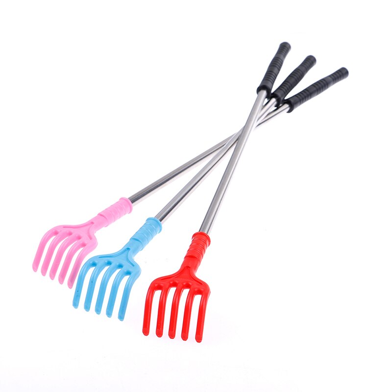 1PCS Stainless Steel Extend Itch Aid With Soft Grip Random Scratch Tool Back Scratcher Telescopic Portable Adjustable Size