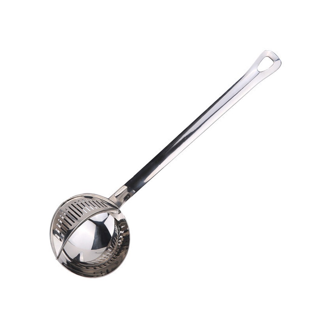 FenKicyen Kitchen Stainless Steel TableSpoons Portable Pot Soup Spoon Colander Kitchen Tableware Accessories Spoon Skimmer Tool