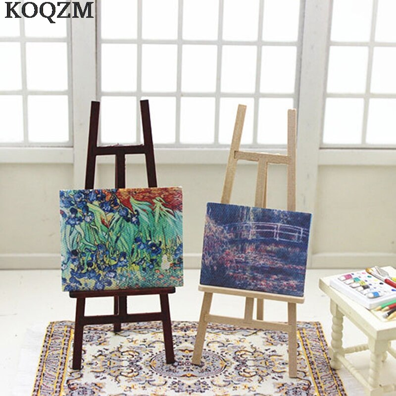 1Pcs Mini Hout Kunstenaar Statief Schildersezel Voor Foto Schilderij Postkaart Display Houder Frame Leuke Bureau Decor