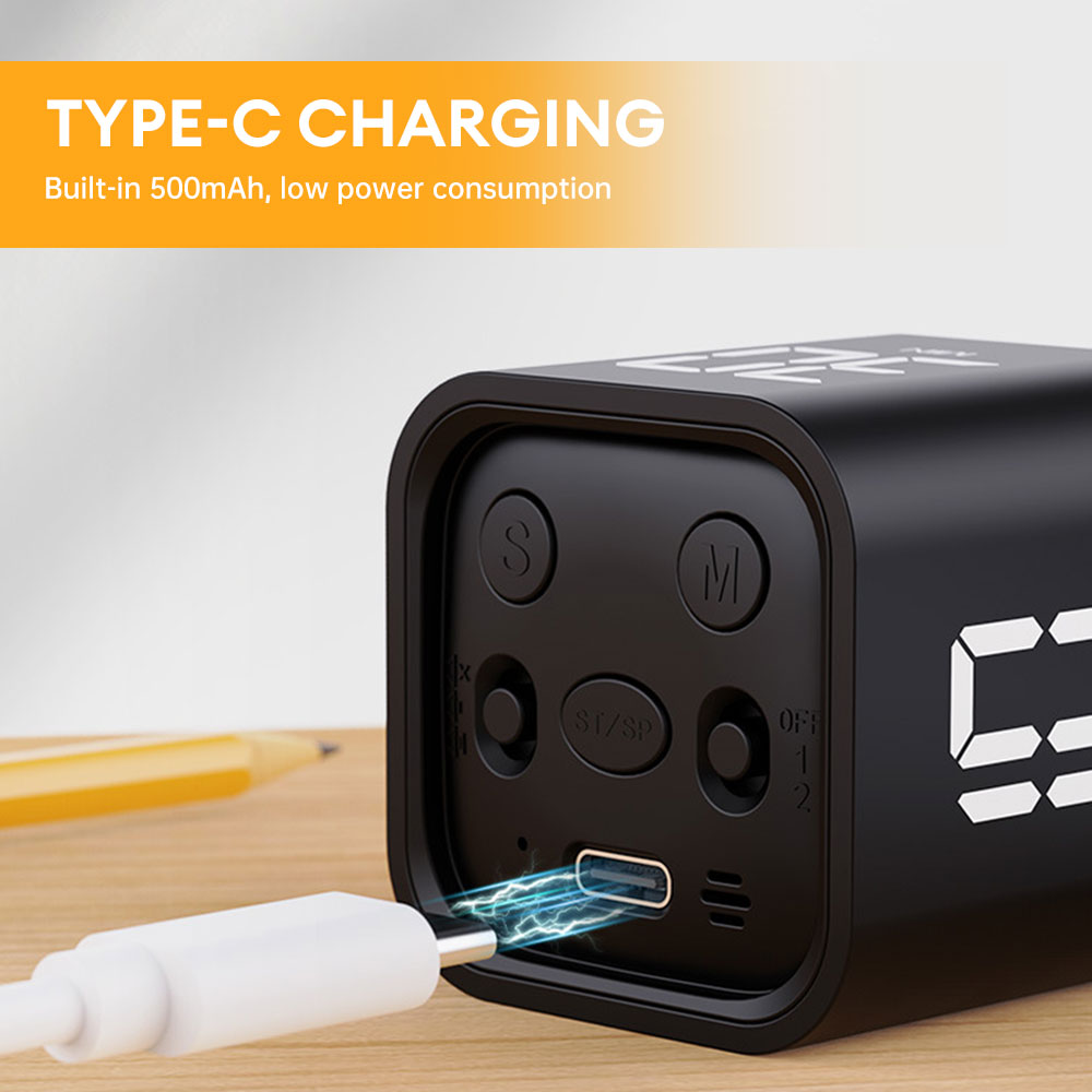 Neuer Würfel-Timer, Schwerkraftsensor, umklappbar, LED-Anzeige, 4 voreingestellte Zeit, Dual-Modi, Countdown, Kochen, Studie, Mini-Digital-Timer