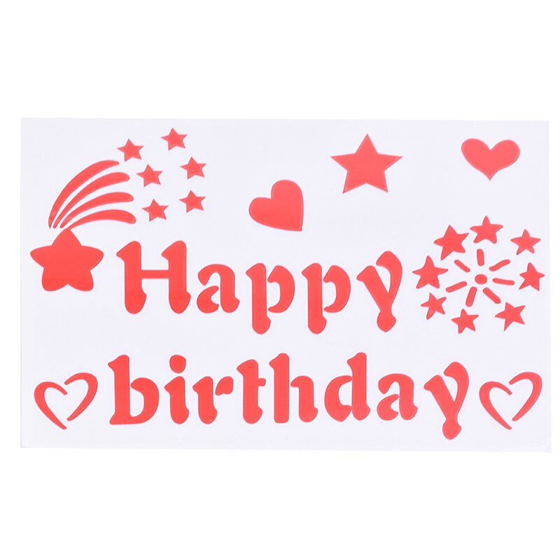 1sheet Happy Birthday Stickers Scrapbooking Birthday Balloon Stickers Kids Adult Birthday Party Decorations Accessories: B10