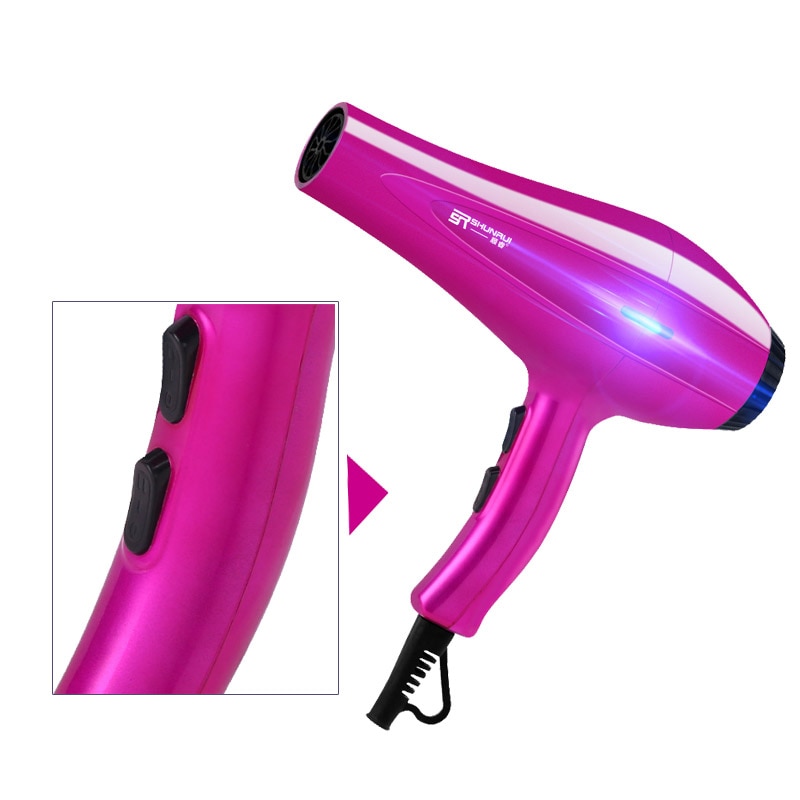 8 In 1 Hair Dryer Straightener Female Hair Drier Electric Strong 3200w Blowdryer Hairdressing Devices Comb 210v
