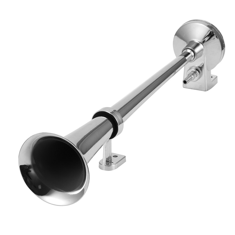 Onever 150DB 12V cromado Zinc largo corneta tubo para coche camión barco aire comprimido bocina altavoz