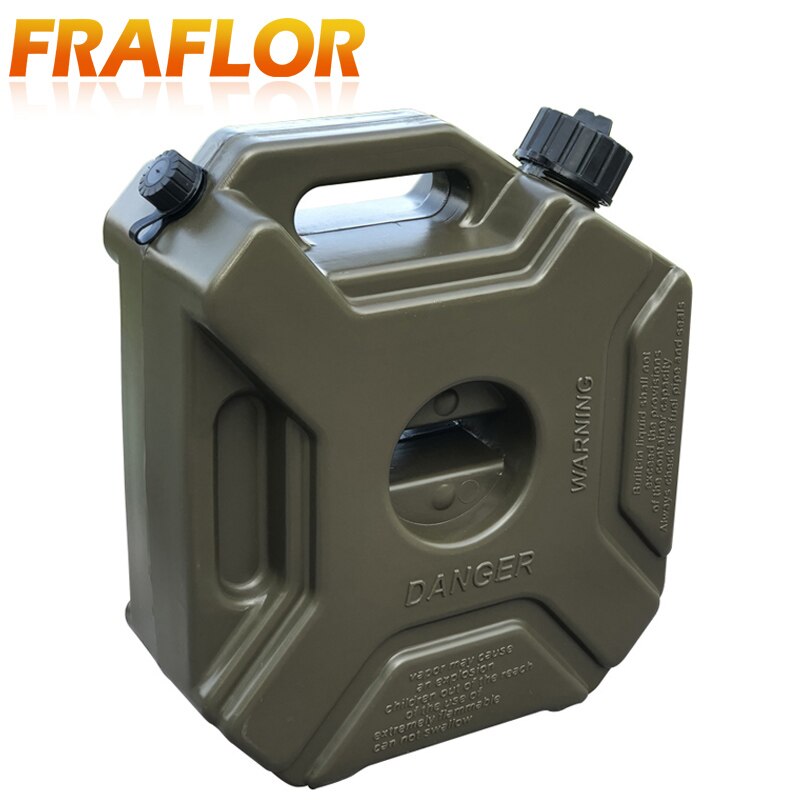 Serbatoio di carburante di ricambio per motocicletta verde da 5 litri taniche di plastica per auto serbatoi di benzina tanica di olio contenitore di olio di backup taniche di carburante: verde tank solo