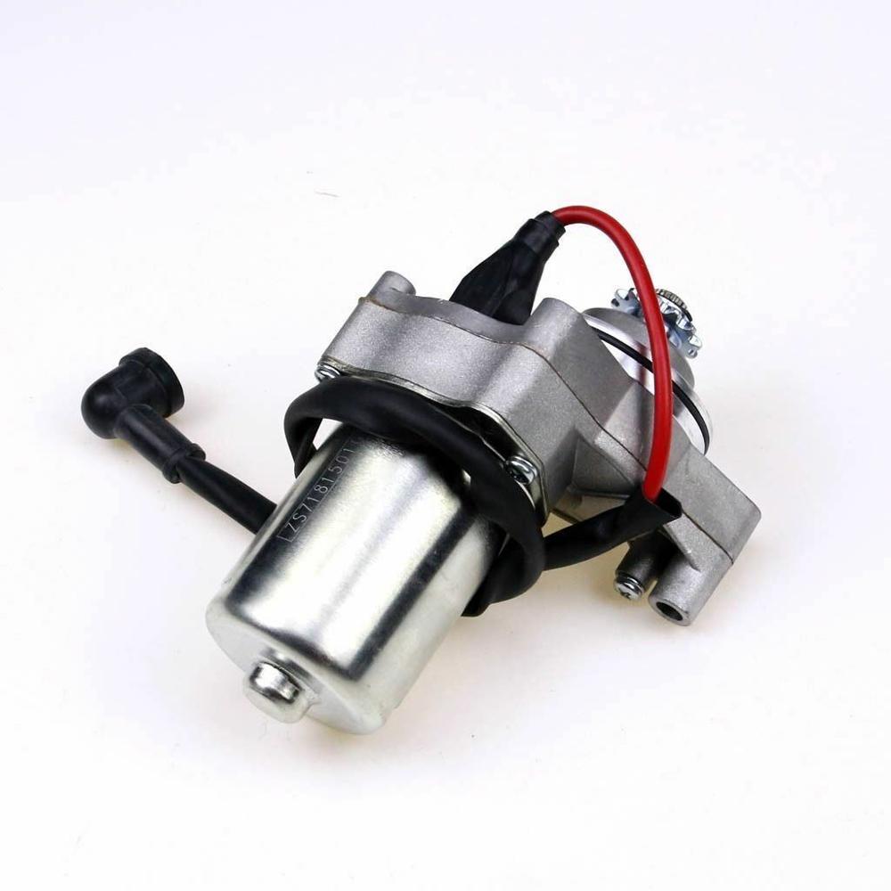 Elektrisk startmotor atv pit pro smuts fyrhjuling 2 50 50cc 70cc 90cc 110cc 125cc buggy go kart top mount 3 bultar