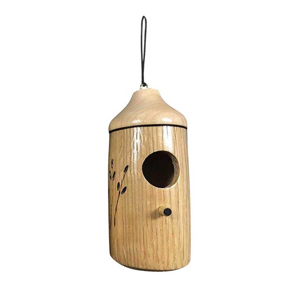 Outside Wooden Hummingbird House Feeder Birdhouse Hanging Swing Hummingbird for Wren Swallow Sparrow Houses Hummingbird