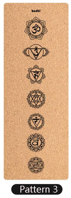 Yoga Mat - Natural Cork & TPE - 183x65cm - Non-Slip - Odorless - Fitness Gym Pilates