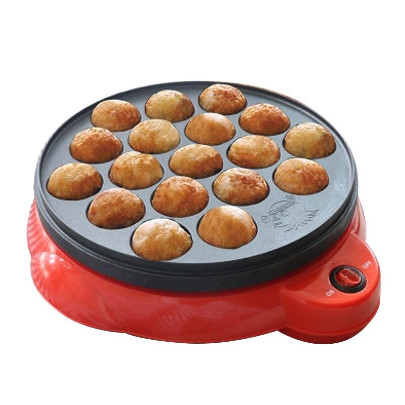 Máquina eléctrica para hornear Chibi Maruko, utensilios de cocina profesionales para el hogar, Takoyaki Maker, bolas de pulpo, sartén para asar, 220V: Red