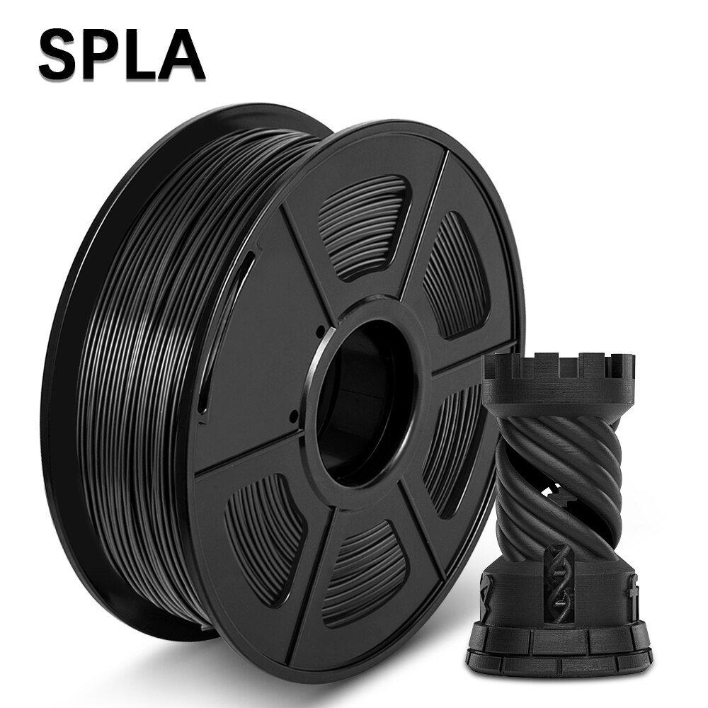 3d printer filament spla 1.75mm 2.2 lbs 1kg spole 100%  ingen boble 3d printmaterialer пластик для 3d принтера: Spla-bk -1kg