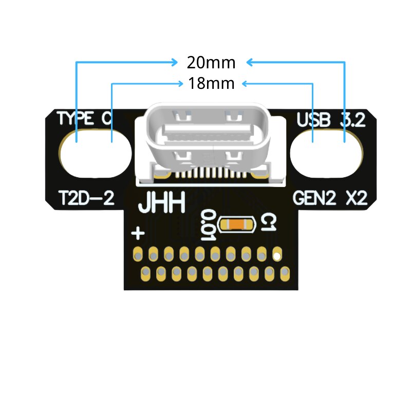 Internal USB 3.1 3.2 Gen2 20G Type C To Type E Transfer Wire Adapter Right Angle Extension Cable USB3.2 Type C/E Connector Cable