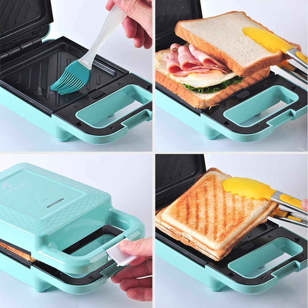 650w elektrisk morgenmadsmaskine non-stick multifunktionelle sandwich vafler maker opvarmning stegning omelet grill brødrister