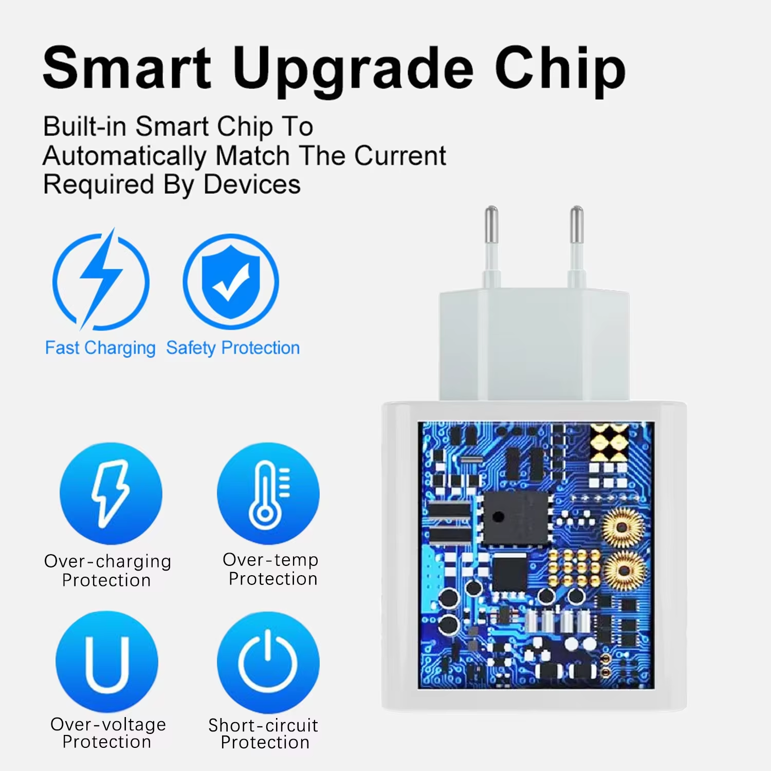 Xiaomi 18W EU QC 3,0 adaptador de cargador rápido para Redmi Note 9 cargador para Redmi Note 6 7 8 Pro Cable Usb POCO M3 9A 10A 12
