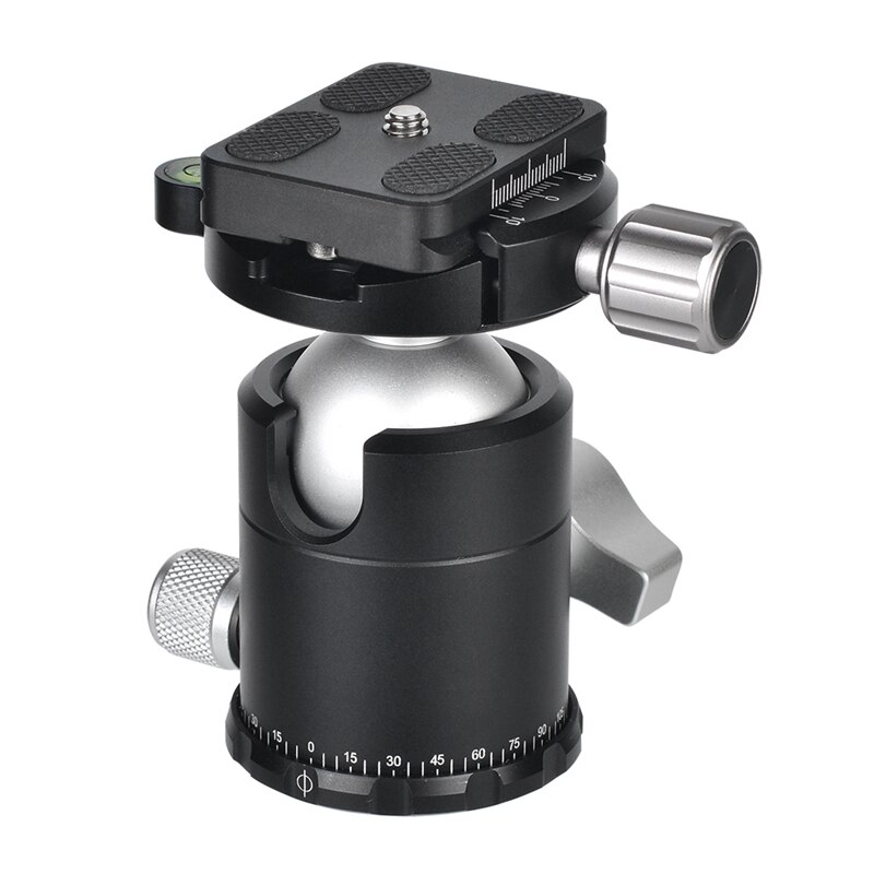 Angle réglable de tête de monopode de tête de boule de trépied d'alliage d'aluminium de X-36S avec la poche de stockage 2 Mini clé pour la tête de boule