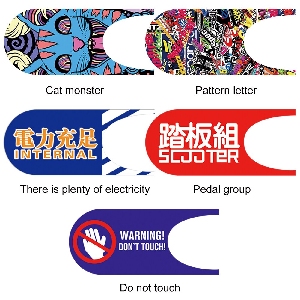 PVC Waterproof Scooter Sticker Foot Pad Decorative Decal for Xiaomi M365/1S