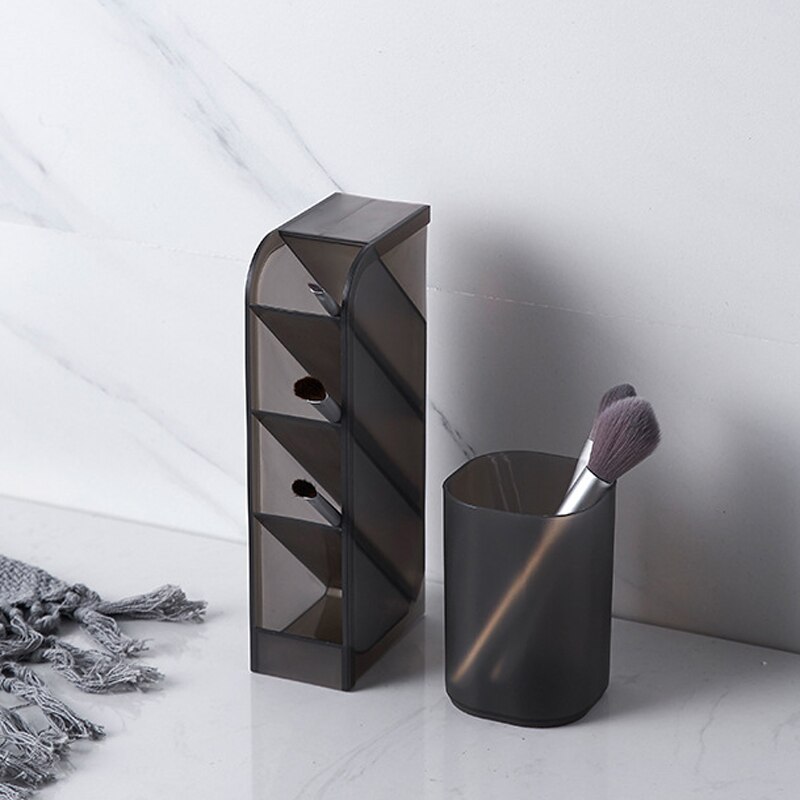 Office Accessories Multi-function 4 Grid Holder Pencil Tube Storage Desk Organizer Pencil Holder