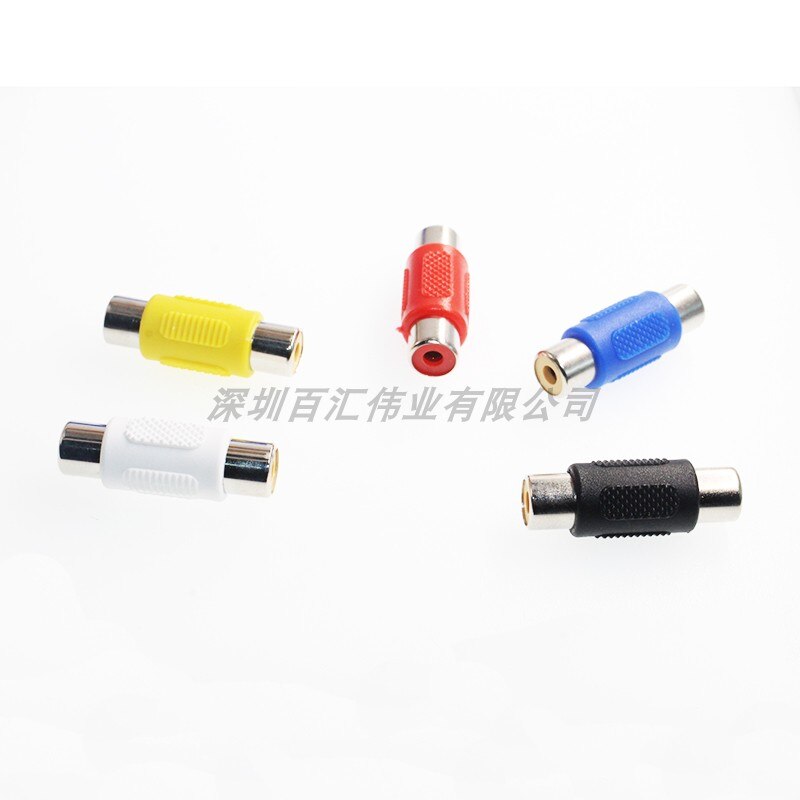 5PCS/LOT Rca Dual Coupler Female To Female Adapter AV Cable Plug 2/10X CCTV Connector Video Audio Single Double Three Connector