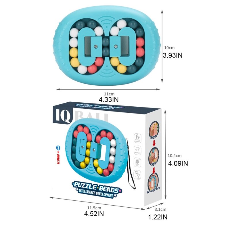 K5DD Rotating Fidget Board Fingertip Puzzle for Children’s Logical Hand-on Training